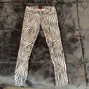 Zebra print pants